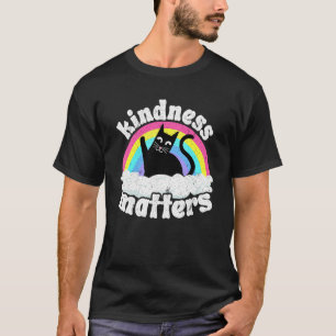 Cat Anti Bullying Rainbow Kindness Matters Sped Te T-Shirt
