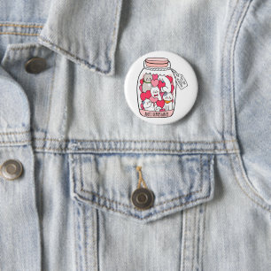Cat Antidepressant Funny Cat Lover Gift 2 Inch Round Button
