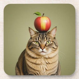 Cat Apple Coaster