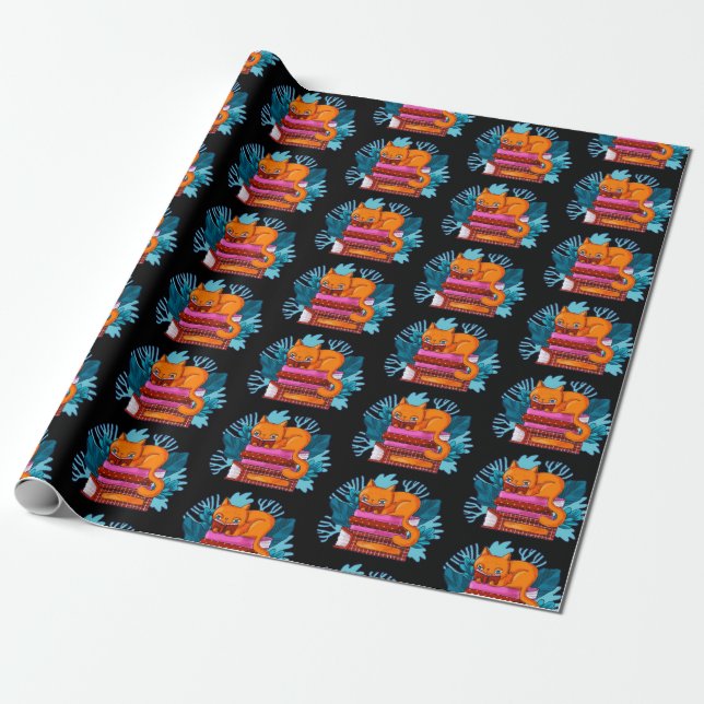 Cat Approved Books  Wrapping Paper (Unrolled)