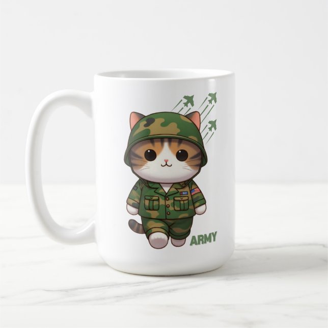 Cat Army Coffee Mug (Left)