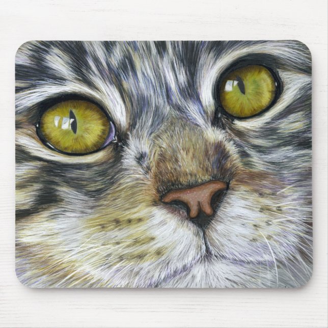 Cat Art - Blink Mouse Pad (Front)