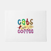 Cat Art Cats Books Coffee