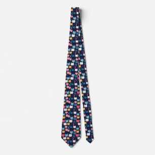 Cat Art Cute Cat Faces Tie