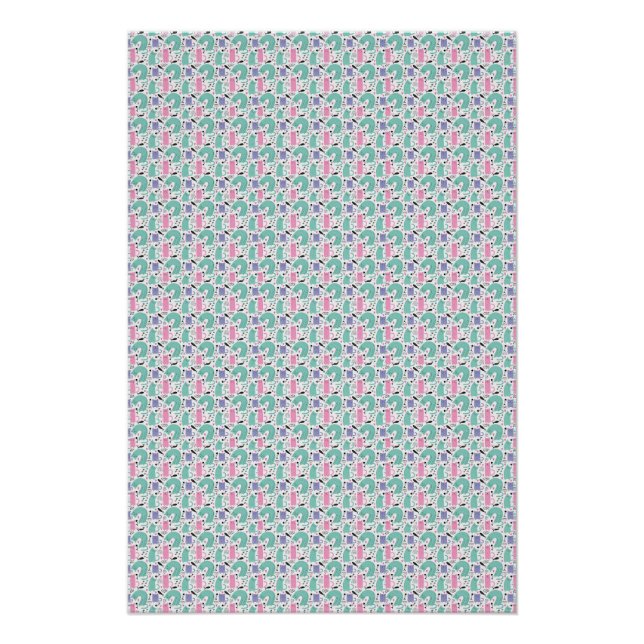 Cat Art | Cute Cat Rainbows Poster (Front)