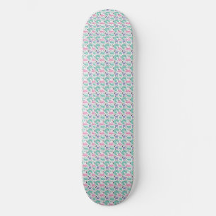 Cat Art Cute Cat Rainbows Skateboard