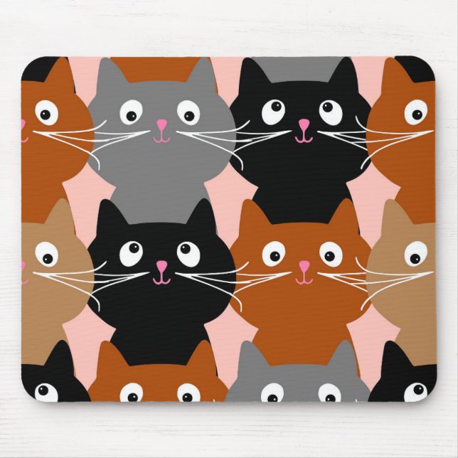 CAT ART CUTE CATS MOUSEPAD (Front)