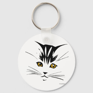 Cat Art Design Keychain
