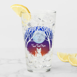 Cat Art Glasses Personalized Fat Cat Glasses