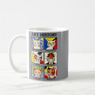 Cat Art History Funny Painting Teacher Art Lover Coffee Mug