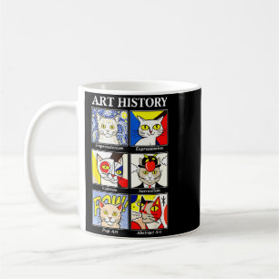 Cat Art History Funny Painting Teacher Art Lover Coffee Mug