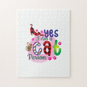 Cat Art I Am A Cat Person Jigsaw Puzzle