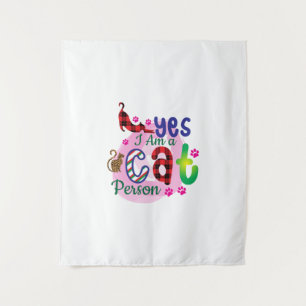 Cat Art I Am A Cat Person Tapestry