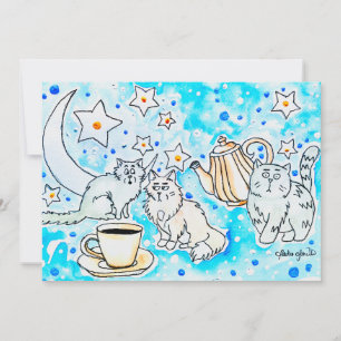 Cat Art Invitation