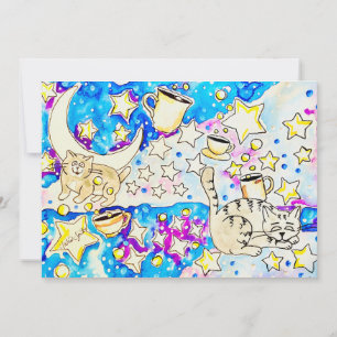 Cat Art Invitation