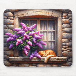 Cat Art Mouse Pad