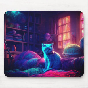 Cat Art Mouse Pad
