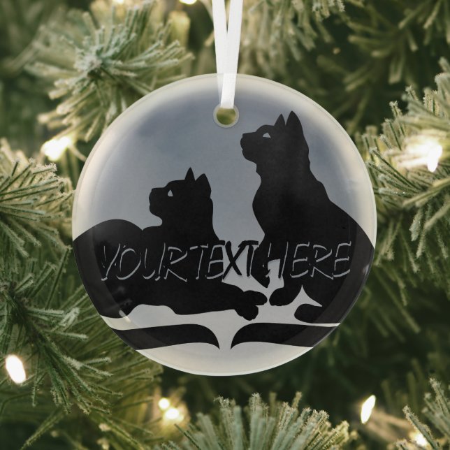 Cat Art Ornament Personalized Cat Lover Decoration (Insitu)