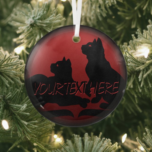 Cat Art Ornament Personalized Cat Lover Decoration (Insitu)