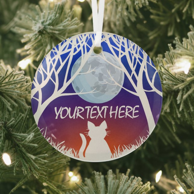 Cat Art Ornament Personalized Cat Lover Decoration (Insitu)