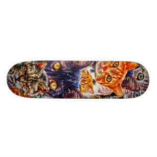 Cat Art Skateboard