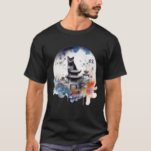 Cat Artwork Architecture Cat Motif Animal Cat T Sh T-Shirt