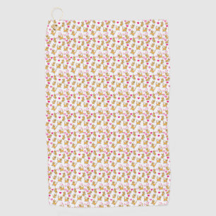Cat Artwork   Cute Cat Valentine Golf Towel