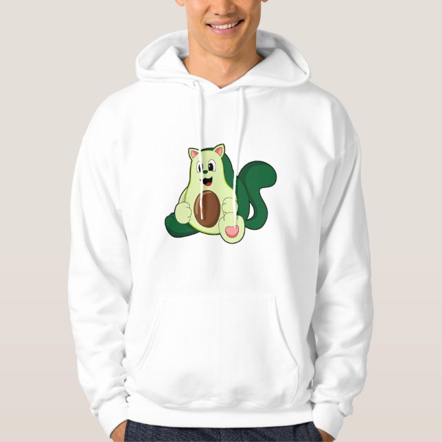 Cat as Avocado Hoodie (Front)