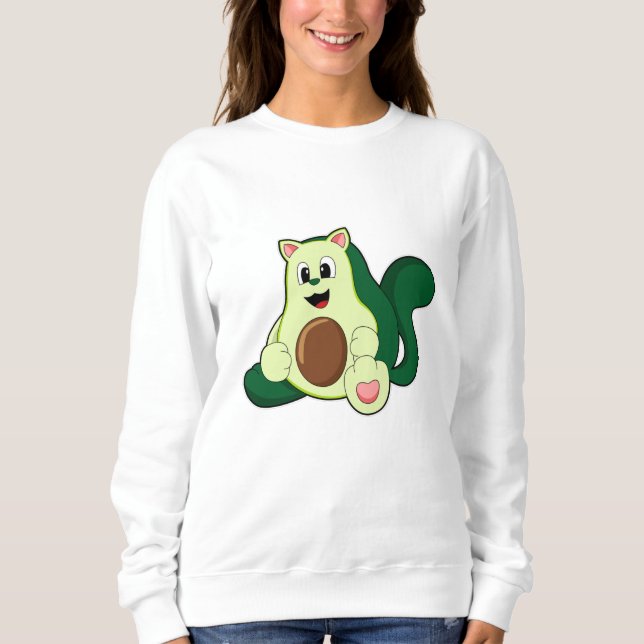 Cat as Avocado Sweatshirt (Front)