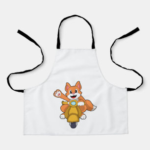 Cat as Biker with Scooter.PNG Apron