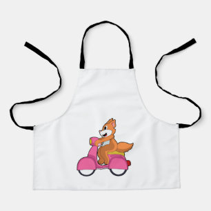 Cat as Biker with Scooter.PNG Apron