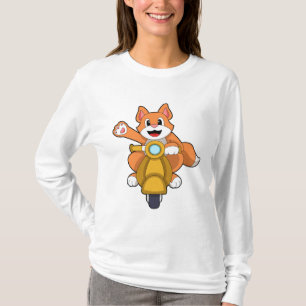 Cat as Biker with Scooter.PNG T-Shirt