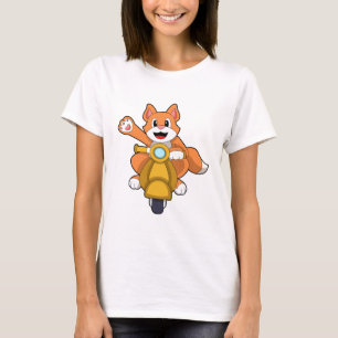 Cat as Biker with Scooter.PNG T-Shirt