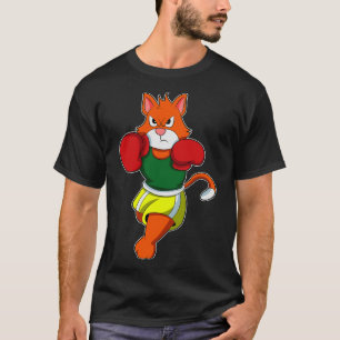 Cat as Boxer with Boxing gloves T-Shirt