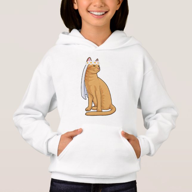 Cat as Bride with Veil (Front)