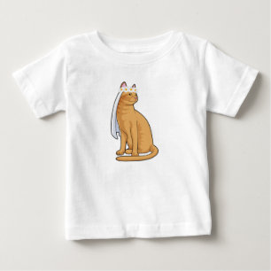 Cat as Bride with Veil Baby T-Shirt