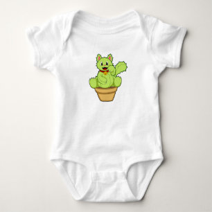 Cat as Cactus Baby Bodysuit