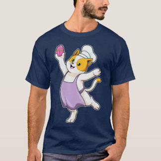Cat as Cook with Cooking apron Muffin T-Shirt