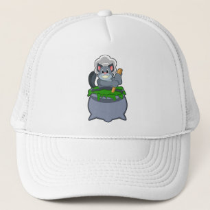 Cat as Cook with Magic potion Trucker Hat