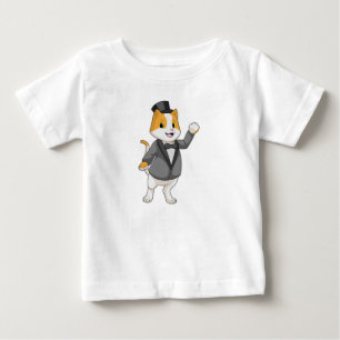 Cat as Groom with Ribbon Baby T-Shirt