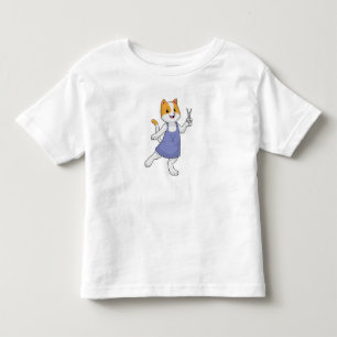 Cat as Hair stylist with Scissors Toddler T-shirt