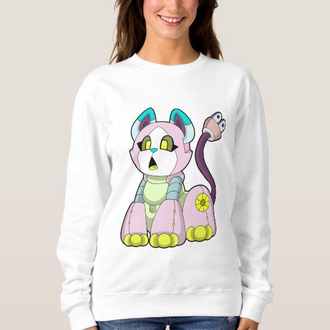 Cat as Robot Sweatshirt (Front)