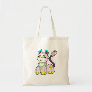 Cat as Robot Tote Bag