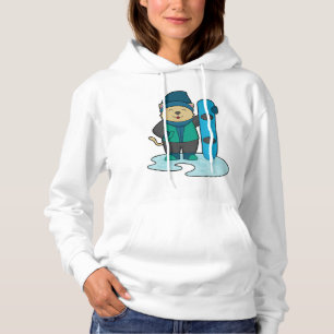 Cat as Snowboarder with Snowboard Hoodie