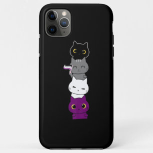 Cat Asexual Pride Cute Ace Flag Animal Pet Lovers iPhone 11 Pro Max Case