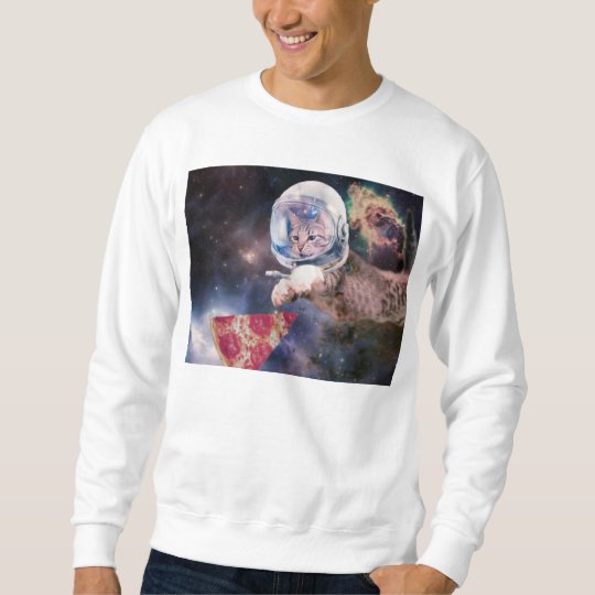 cat astronaut - funny cats - cats in space sweatshirt