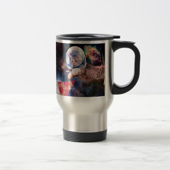 cat astronaut - funny cats - cats in space travel mug