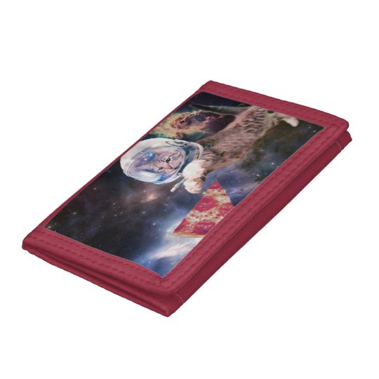 cat astronaut - funny cats - cats in space trifold wallets