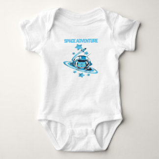 Cat Astronaut in Space T-Shirt Baby Bodysuit