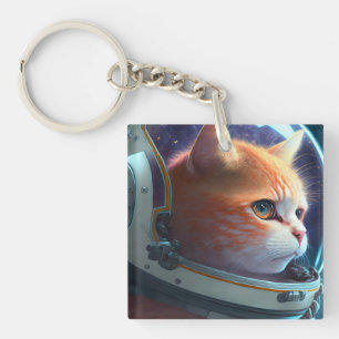 Cat Astronaut Keychain